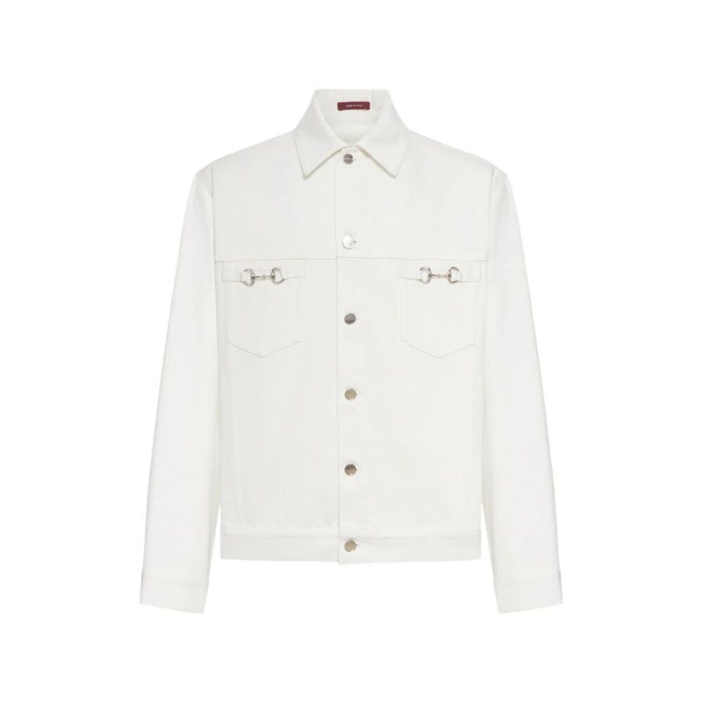 Gucci White Jackets - Denim Jackets Men